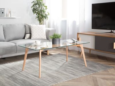 Table basse HUDSON Verre Transparent