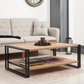 Table basse industrielle rectangle HOLEN