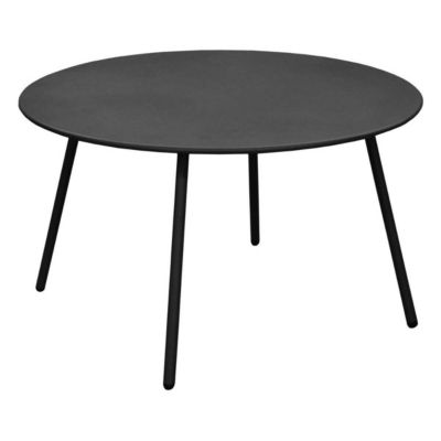 Table basse jardin ronde en acier Rio 70 cm