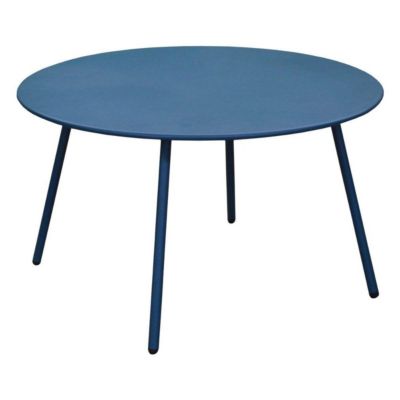 Table basse jardin ronde en acier Rio 70 cm