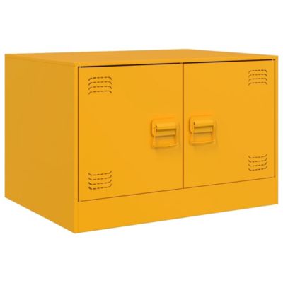 Table basse Jaune moutarde 67x50x44 cm acier vidaXL
