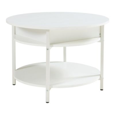 Table basse Kandas avec surface relevable blanc en.casa