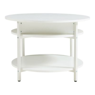 Table basse Kandas avec surface relevable blanc en.casa