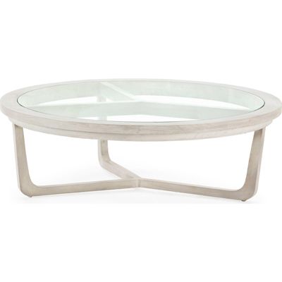 Table basse élégante Gris Voilé en cèdre 100 x 100 x 32 cm Gris voilé effet cèdre léger