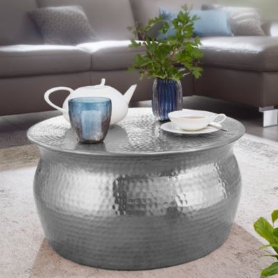 Table Basse Métal 60x30,5x60 cm Table d'appoint Design Bout de canapé FineBuy