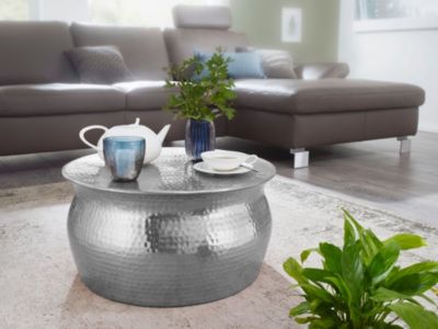Table Basse Métal 60x30,5x60 cm Table d'appoint Design Bout de canapé FineBuy