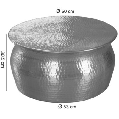 Table Basse Métal 60x30,5x60 cm Table d'appoint Design Bout de canapé FineBuy