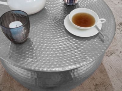 Table Basse Métal 60x30,5x60 cm Table d'appoint Design Bout de canapé FineBuy