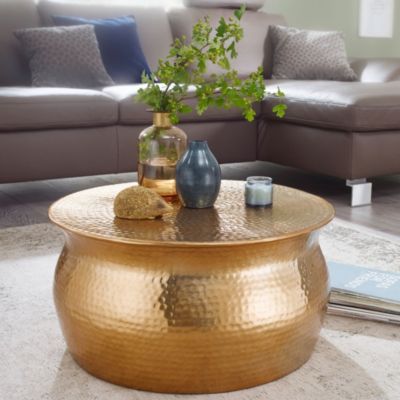 Table Basse Métal 60x30,5x60 cm Table d'appoint Design Bout de canapé FineBuy