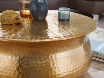 Table Basse Métal 60x30,5x60 cm Table d'appoint Design Bout de canapé FineBuy