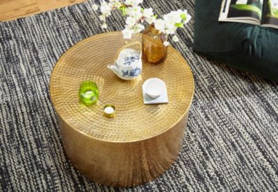 Table Basse Métal 61x40,5x61 cm Table d'appoint Design Bout de canapé FineBuy