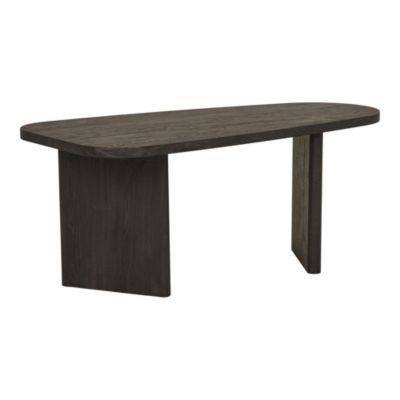 Table Basse Melo en Bois Marron Foncé - Dimensions 50x100x41 cm