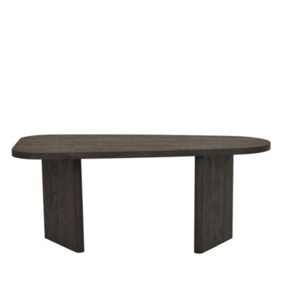 Table Basse Melo en Bois Marron Foncé - Dimensions 50x100x41 cm