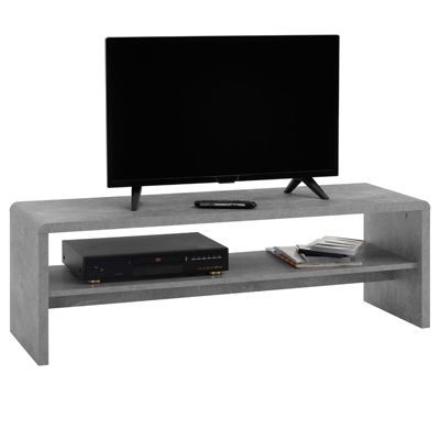 Table basse / Meuble TV NOELLE, en mélaminé décor béton