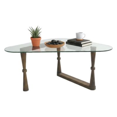 Table basse Mexique, Porte-revues 96x81x41h cm Marron Noyer