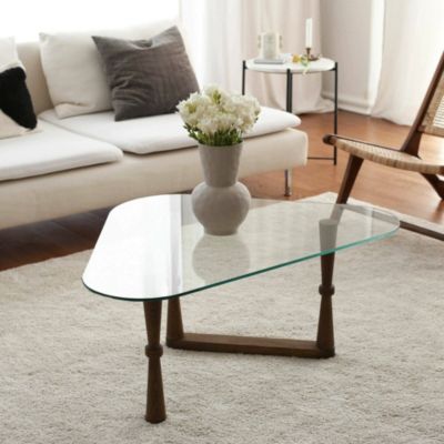 Table basse Mexique, Porte-revues 96x81x41h cm Marron Noyer