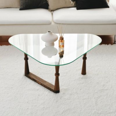 Table basse Mexique, Porte-revues 96x81x41h cm Marron Noyer