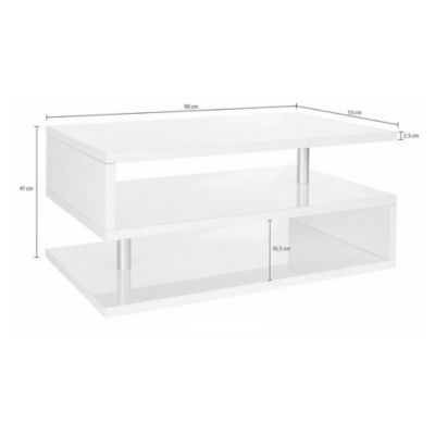 Table basse Natalia, Table basse de salon, Meuble de rangement bas ...