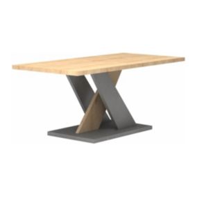 Table basse - Naturel et Anthracite - MADELYNE