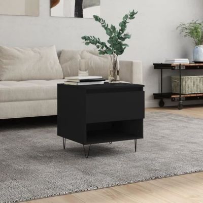 Table basse noir 50x46x50 cm vidaXL