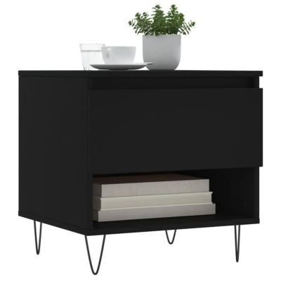 Table basse noir 50x46x50 cm vidaXL