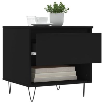 Table basse noir 50x46x50 cm vidaXL