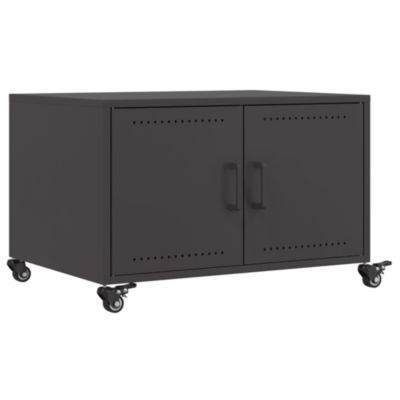 Table basse noir 68x50x43,5 cm acier vidaXL