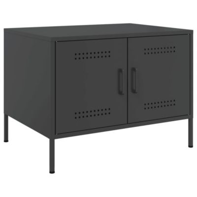 Table basse noir 68x50x50,5 cm acier vidaXL