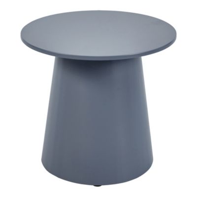 Table basse Nyd ronde 40 x 44 cm gris bleu en.casa