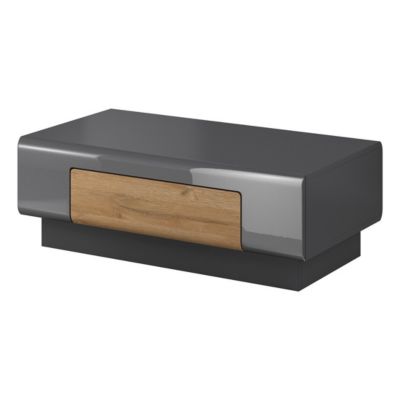 Table basse OHIO  Gris et chene  110x60 cm  Style contemporain