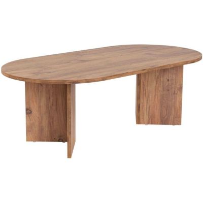 Table basse ovale en aggloméré Sable