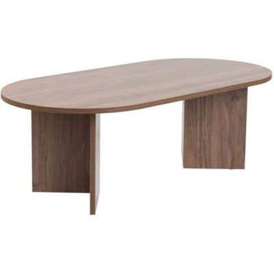 Table basse ovale en aggloméré Sable