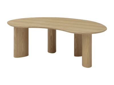 Table basse placage frêne - Naturel clair - CALYNOR