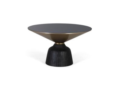Table basse plateau verre trempé structure aluminium