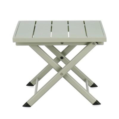 Table basse pliante de jardin en aluminium L44 Vert clair  - CABOURG