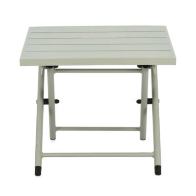 Table basse pliante de jardin en aluminium L44 Vert clair  - CABOURG
