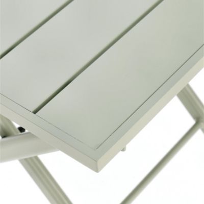 Table basse pliante de jardin en aluminium L44 Vert clair  - CABOURG