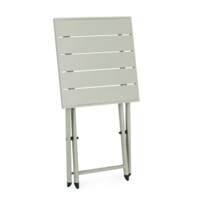 Table basse pliante de jardin en aluminium L44 Vert clair  - CABOURG