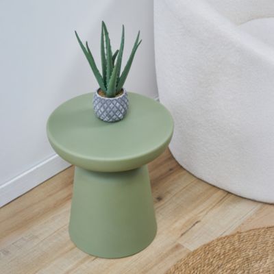 Table basse Posio ronde 44 x 40 cm vert en.casa