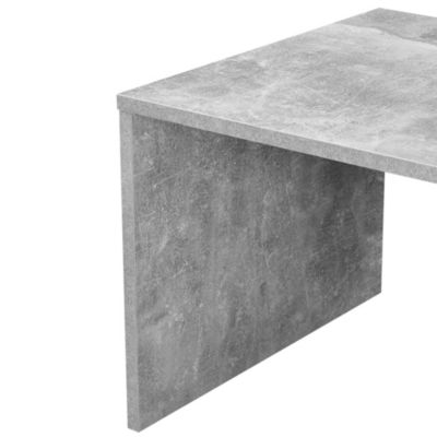 Table Basse pour Salon Bollnäs 90 x 45 x 35 cm Effet Béton Noir en.casa