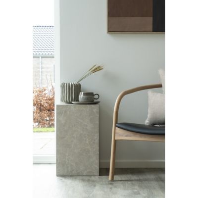 Table Basse Prague, Gris, MDF, 30x30x50 cm, EPIKASA