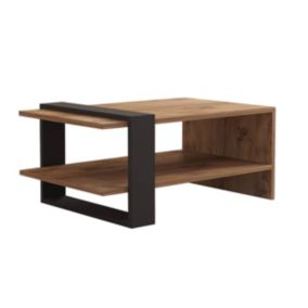 Table basse rectangulaire effet bois  Oviala