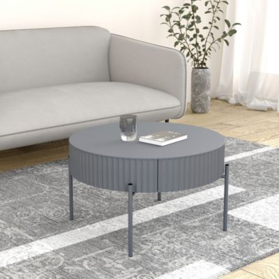 Table basse Rill 36 x 60 cm gris en.casa