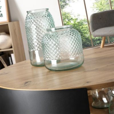 Table Basse Ronde 2 Niveaux Flancs Métal Noir Dia 80cm - EKLO