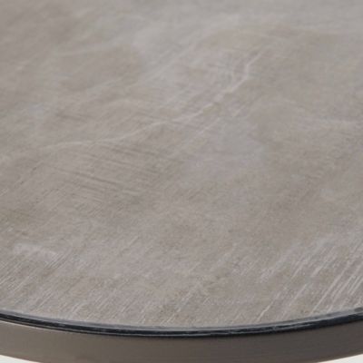 Table basse ronde avec plateau effet béton Tivoli  Oviala