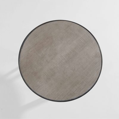 Table basse ronde avec plateau effet béton Tivoli  Oviala