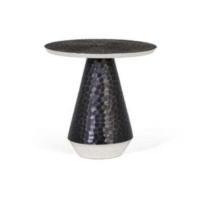 Table basse ronde en aluminium