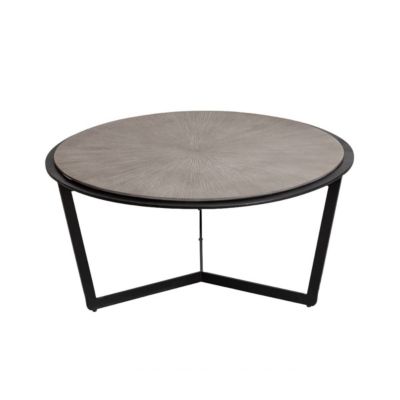 Table basse ronde en bois et métal Céleste