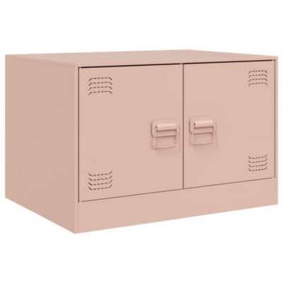 Table basse rose 67x50x44 cm acier vidaXL