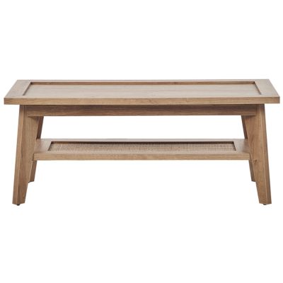 Table basse rustique avec étagère SIMLA